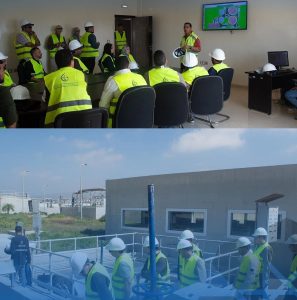 Visit to the Ourir wastewater treatment station of SRM Souss Massa: 30 beneficiaries of the 'CESAR 2' program in a field immersion
