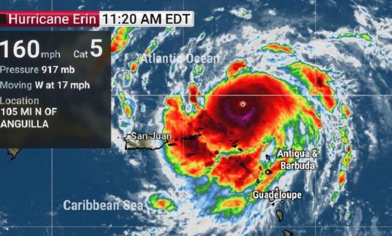Erin Becomes a Category 5 Hurricane, Threatening the Caribbean 1 vis 0816202519044420