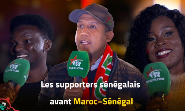 les supporters senegalais avant Maroc–Senegal