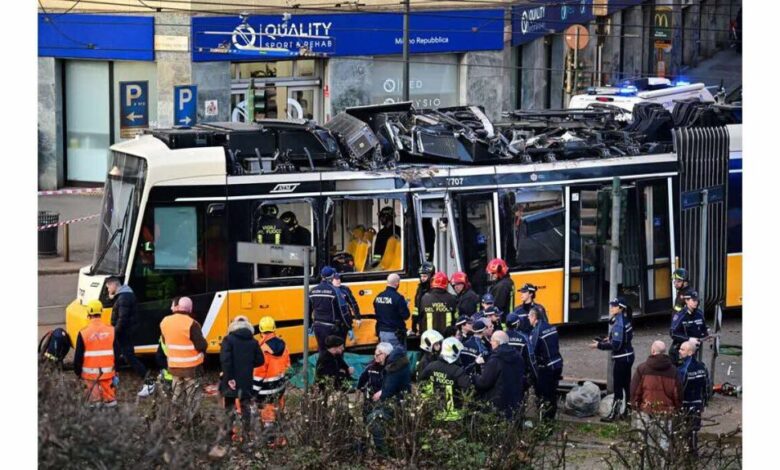 Deraillement dun tramway a Milan 2 morts et une cinquantaine de blesses e1772272901862