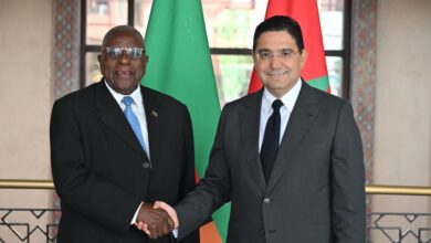 M. Bourita recoit lenvoye special du president de la Republique de Zambie porteur dun message a SM l