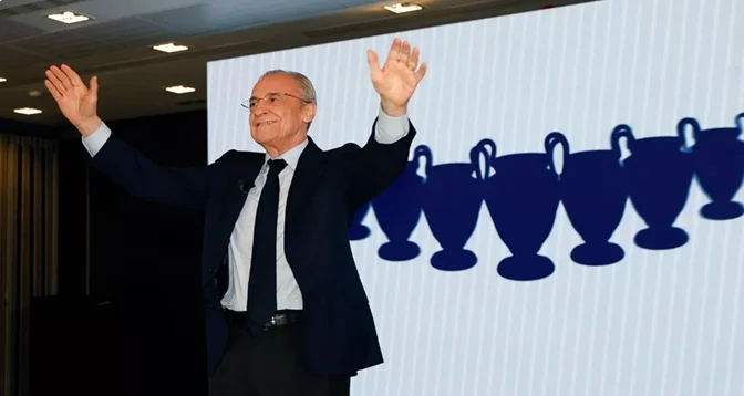 Florentino Pérez re-elected as head of Real Madrid until 2030 following a landslide electoral victory. 1 vis 0608202607004476 s